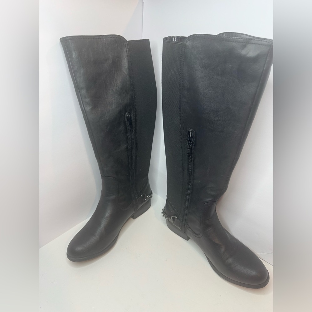 Nautica Ridgeland Black Riding Boots Size 8